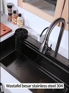 Kitchen sink Modern Kitchen Sink Luxury 1 Bowl Stainless Steel 304 /Bak cuci piring / Bak Cuci Piring Modern