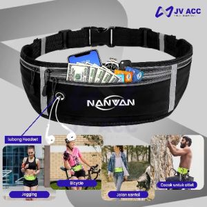 NANVAN NVN-TS1 TAS PINGGANG OLAHRAGA GYM LARI RUNNING SEPEDA PRIA WANITA SPORT WATERPROOF