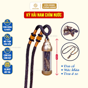 Kỳ Hải Nam chìm nước cao cấp làm vòng đeo cổ móc khóa treo xe