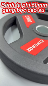 Tạ đĩa cao su 2.5KG - 20KG/ 1 bánh Kingbox (CHÍNH HÃNG)