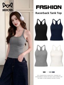 MiiOW | Lyocell Spaghetti Strap Bra Padded Tank Top Sleeveless Summer Wear