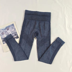 Super Slimming ~ Double Waist Head Denim High Waist Hip Raise Fitness Pants Female Skinny Running Elastic Yoga Exercise Pants