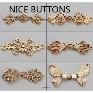Hand Sewn Metal Button Chinese Style Clothing Decorative Mother-and-Child Buttons for Skirts And Pants Waist-Cinching Accessories