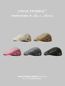 Retro Washed Distressed Advance Hats Japan fashion Literary Newspaper Bay Hat Mens and Womens Street Fashion British Style Painter Hat Fashion