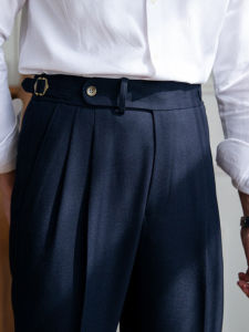 Autumn Winter High Waist Straight Leg Casual Trousers