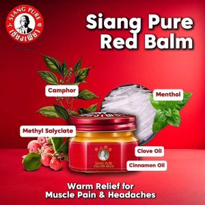SIANG PURE BALM 12g & 40g - Soothing Aromatherapy Balm Authentic Thai Essential Oil Single Pack