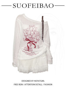 Áo Thun Dài Tay Cổ Tròn in Họa Tiết Graffiti Phong Cách Đường Phố Dành Cho Nữ Áo Chống Nắng Tay Dài Thoáng Khí Vừa Vặn