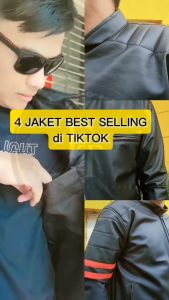Foratjin - Jaket Semi Kulit Garut Kombinasi 4 Model Biker Macho