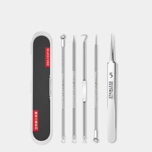 3-8Pcs/Set Acne Needle Remove Blackhead Blemish Pimple Comedone Double-ended Stainless Steel Facial Cleaning Skin Care