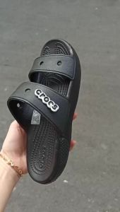 Dép 2 quai ngang cross Band Classic chuẩn xịn đúc liền khối tặng 10 sticker  NHIỀU MÀU