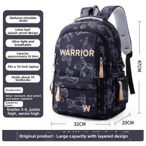 Warrior | Ergonomic & Lightweight Large Capacity School Backpack