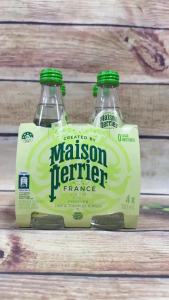 Nước Có Ga Perrier Lime & Ginger lốc 4 chai 330ML – Nhập Khẩu từ Pháp – Hương chanh xanh gừng