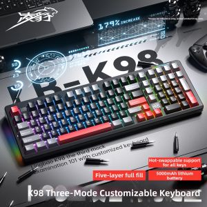 Lingbao | Gaming and Office Use Customized Wireless Bluetooth Tri-Mode Mechanical Keyboard Set
