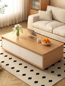 ZHUOHE | Japanese Style Small Living Room Table Creative Design Elegance Two-layer
