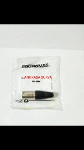 Jack Male Canon XLR SOUNDMAX SM3MX / SM-3MX ORIGINAL Warna Silver Konektor Audio Cowok