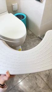 เก้าอี้วางเท้า เก้าอี้นั่งส้วม สำหรับนั่งขับถ่าย ในห้องน้ำ มีที่รองกันลื่น ที่วางเท้า