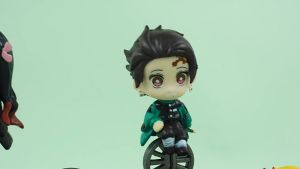 Action Figure KIMETSU NO YAIBA isi 5 pcs Miniatur Topper Pajangan Mainan Demon Slayer Tanjiro Nezuko