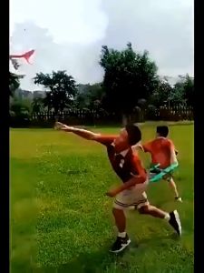 Manual throwing plane-game plane foam glider hand throwing stunt fighter model childrens toy