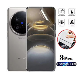 3Pcs HD Hydrogel Film For VIVO X100 Ultra Pro X90 Plus X80 X70 X60 X50 Screen Protector Not Glass
