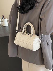 Fashionable Folded Single Shoulder Bag Womens Summer New Simple Handheld Bowling Bag Small Trendy Crossbody Bag for Youth