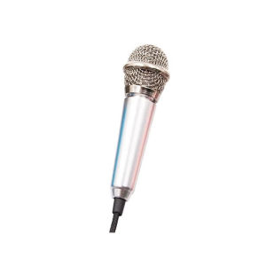 Portable 3.5mm Stereo Studio Mic KTV Karaoke Mini Microphone For Smart Phone Laptop PC Desktop Handheld Audio Microphone