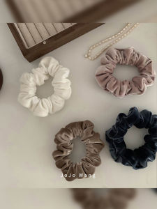 Vòng Nhỏ Thực Dụng! Dây Buộc Tóc Nhung Tơ Phụ Kiện Tóc Phụ Kiện Tóc Ngắn Buộc Tóc Buộc Tóc Đàn Hồi Cao Dây Buộc Tóc Búi Tóc Sau Đầu Hàn Quốc