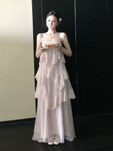 CHOUXIE | Đầm Maxi Nữ 2 Dây Voan Cho Mùa Hè Rực Rỡ