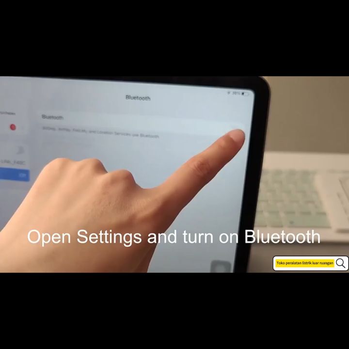 ORICOD)10 Inch in Wireless Bluetooth Keyboard Mouse Set