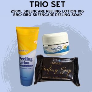 Trio Set 250ml SkeenCare Peeling Lotion + 10g SBC + SC Peeling Soap