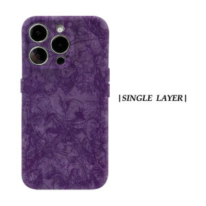 Potdemiel | Purple Baroque Swirls Phone Case For Magnetic Phone Case for IPhone 17 16 15 14 13 Pro Max Plus Single Double-layer Tough Case