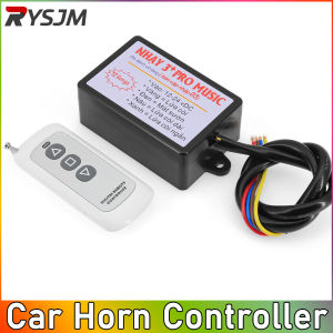 Car Horn Controller with 8 10 12 Sound Effects Switching Electric Horn Speaker Sound Control Unit 12V for Car Truck Marine Boat