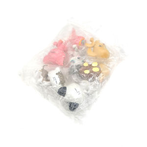 Bandai | Bộ 7 Mô Hình Chó Littlest Pet Shop LPS - Bộ Sưu Tập Chó Con Màu Trắng Nâu Dễ Thương - Quà Tặng Cho Mọi Lứa Tuổi - Mô Hình PVC