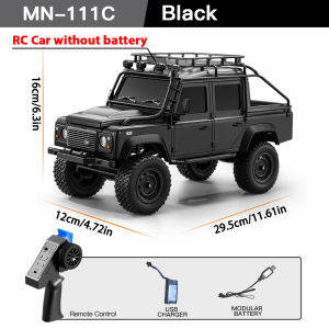 MN MODEL | MN111C 1:18 RC Car 4WD Land Rover Defender 2.4G Full Scale Remote Control Car Truck Climbing Off-Road Vehicle Toys for Kid Gifts