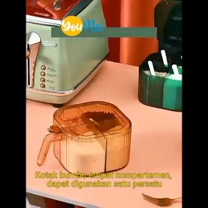 YouMei – Kotak penyimpanan bumbu dapur serbaguna / kotak bumbu dapur 4in1 kualitas terbaik – 1141