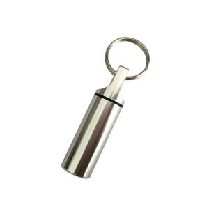New Mini Waterproof Portable Pill Case Organizer Keychain Box Travel EarPlug Container Bottle with Keyring for Medicine Holder