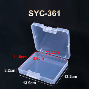 มินิ โปร่งแสง กล่องเก็บพลาสติกอนุภาคขนาดเล็กกล่องเครื่องมือตัวอย่างกล่องสี่เหลี่ยมผืนผ้ายาวในครัวเรือนออแกไนเซอร์จัดเก็บ