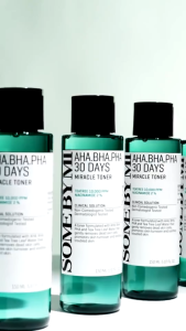 SOME BY MI 30 Days Miracle Toner AHA BHA PHA Exfoliation Toner pH5.5 Balance Skin Soothe Redness Minimize Blackhead Niacinamide Trouble Skin Care