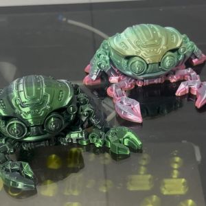 Cyber Crab 3D Printed Model Toy Hộp Đựng Đồ Chơi Có Thể Mở Đồ Trang Trí Bàn Đồ Chơi Mô Phỏng Đồ Chơi Động Vật Mô Phỏng Quà Tặng Sáng Tạo