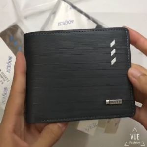 KHOMSON กระเป๋าสตางค์ หนังPU กระเป๋าตังค์ สองทบ ดีไซน์สวยทันสมัย modern wallet เกาหลี 2สี2แบบ