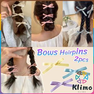 KLIMO Fashion Bows Hair Clips Hairpins Hair Accessories Sweet Style 2pcs