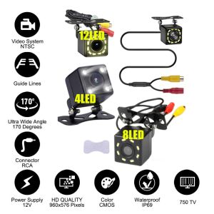 AUTOFun 4LED/8LED/12LED Kamera Parkir Otomatis HD