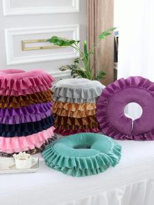 Beauty Salon Face Pillow Face Pad Facial Bed Special Massage U-Shaped Silicone Face Lying Pillow Hole Lying Pillow Latex Pillow