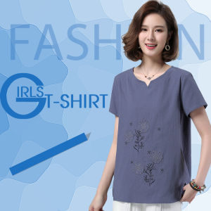 QDshop สวยไม่ไหว งานดีไม่น่าพลาด เสื้อคอจีนสีสันสดใส ปักลวดลายดอกไม้ สวมใส่สบายดีไซส์คือเริสสส