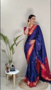 [Pre Order] Most Beautiful 1 Minute Ready To Wear Cotton Silk Saree ~ Delivery Lead Time : 10 days