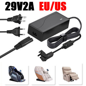 อะแดปเตอร์แปลงไฟ 29V 2A หัวปลั๊กแบบ US/EU สำหรับโซฟาปรับเอนไฟฟ้า พร้อมระบบป้องกันไฟเกิน
