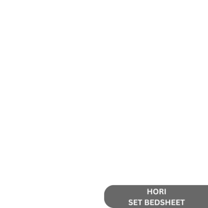 HELE Bedsheet | Printed Cotton | Full Garter Fitted Sheet + 2 Pillowcase - Hori