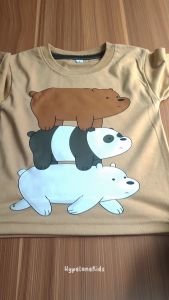 Baju Kaos Distro Anak Laki Laki Karakter Beruang Keren Import 1 - 10 Tahun - Hypelane Kids - DTF