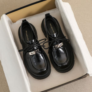 Thick Sole Black Summer Ladies Loafer