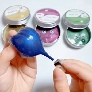Magnetic Thinking Putty Slime Lilin Mainan Tangan Anak Magnet Stress Relieve Toys