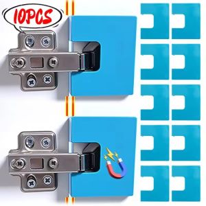 10ชิ้นบานพับติดตั้งอย่างรวดเร็วชิ้นกำหนดตำแหน่งช่วยยึดแม่เหล็กแบบพกพาเครื่องมืออเนกประสงค์